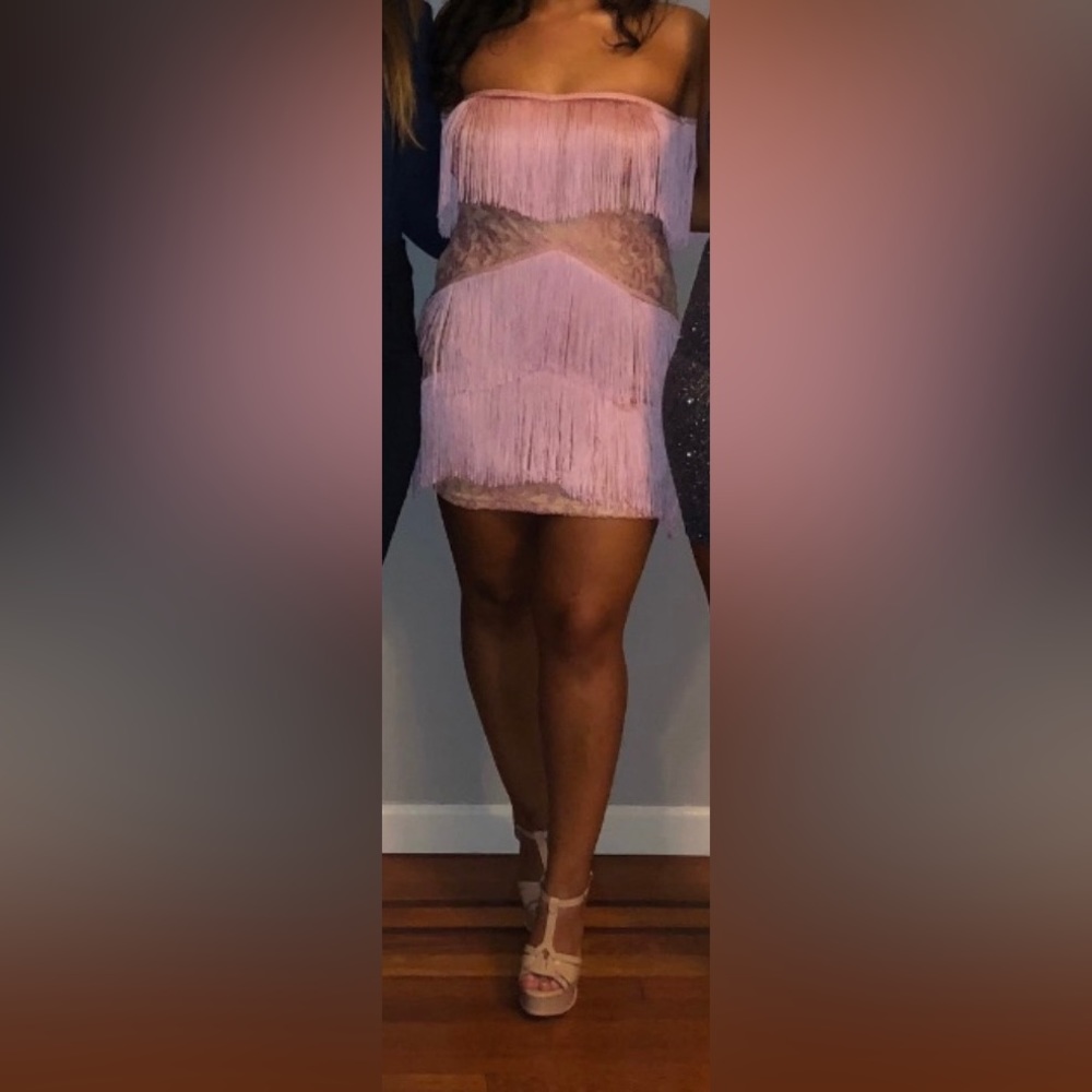 Medium pink mini dress